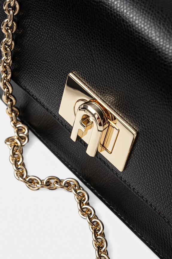 Furla - Torebka skórzana Bafkaco czarny BAFKACO.ARE000.O6000