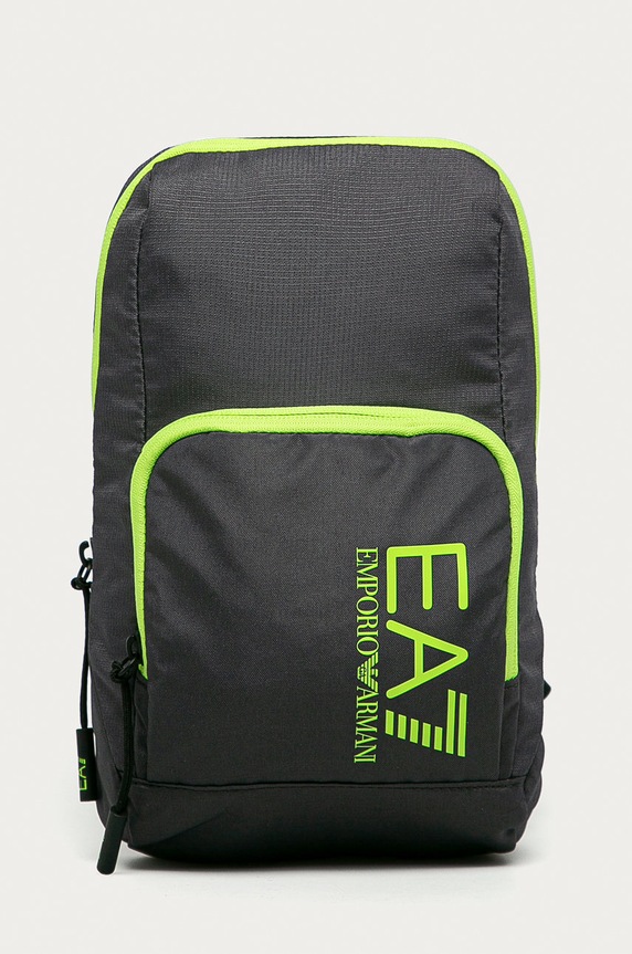 EA7 Emporio Armani - Malá taška potlač sivá 275970.CC980