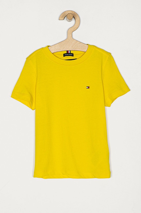 Tommy Hilfiger - Tricou copii 74-176 cm uni galben KB0KB06130