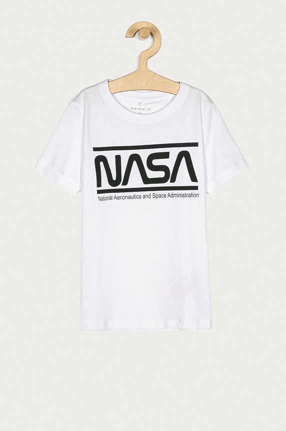 Name it - T-shirt dziecięcy 116-152 cm nadruk biały 13182344