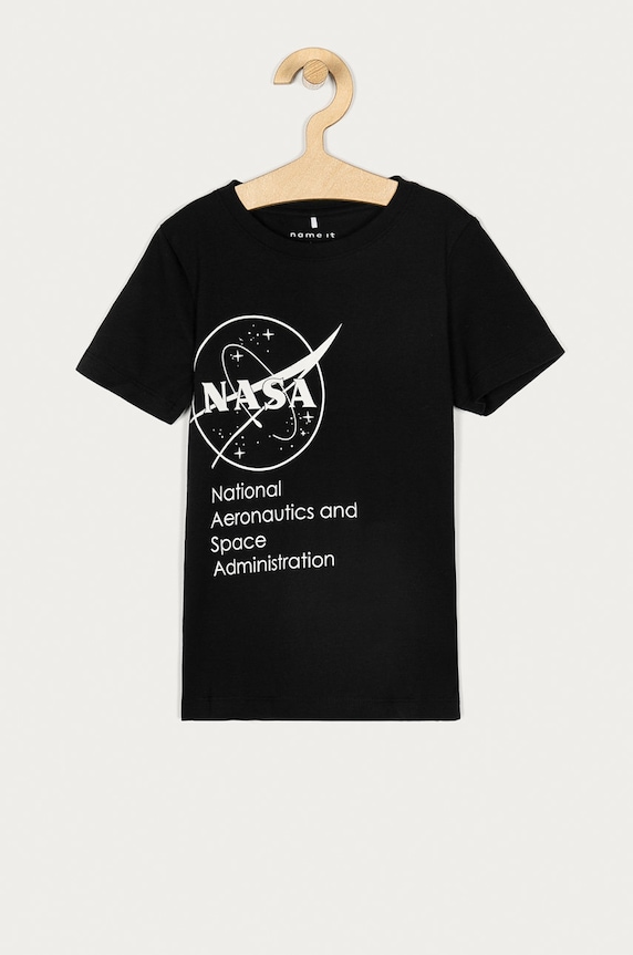 Name it - T-shirt dziecięcy 116-152 cm nadruk czarny 13182344