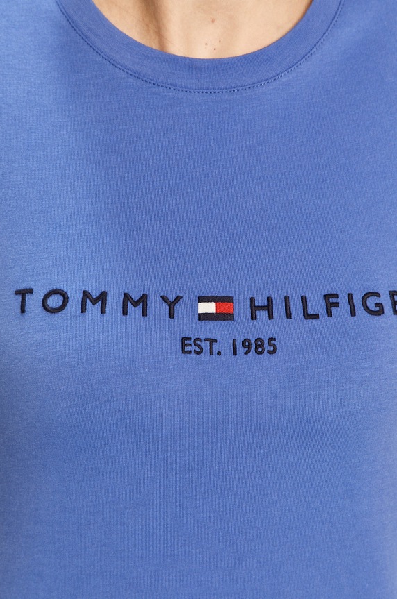 Tommy Hilfiger - T-shirt WW0WW28681 WW0WW28681 niebieski