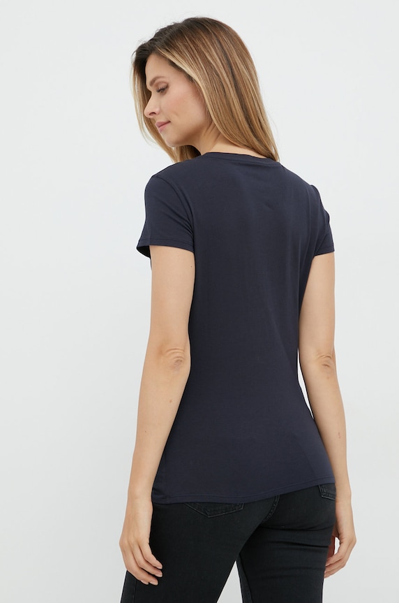 Odzież Armani Exchange t-shirt bawełniany 8NYTDL.YJ73Z granatowy