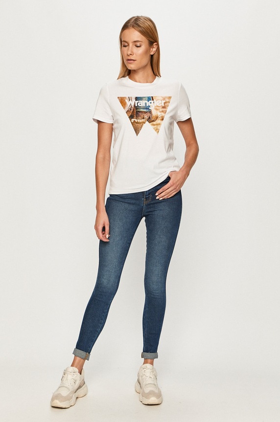 Wrangler - Футболка W7N9FK989 белый AW20