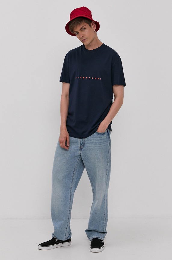 Tričko Jack & Jones 12176780 tmavomodrá AA00