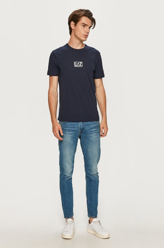 EA7 Emporio Armani - T-shirt 8NPT11.PJNQZ 8NPT11.PJNQZ granatowy AA00