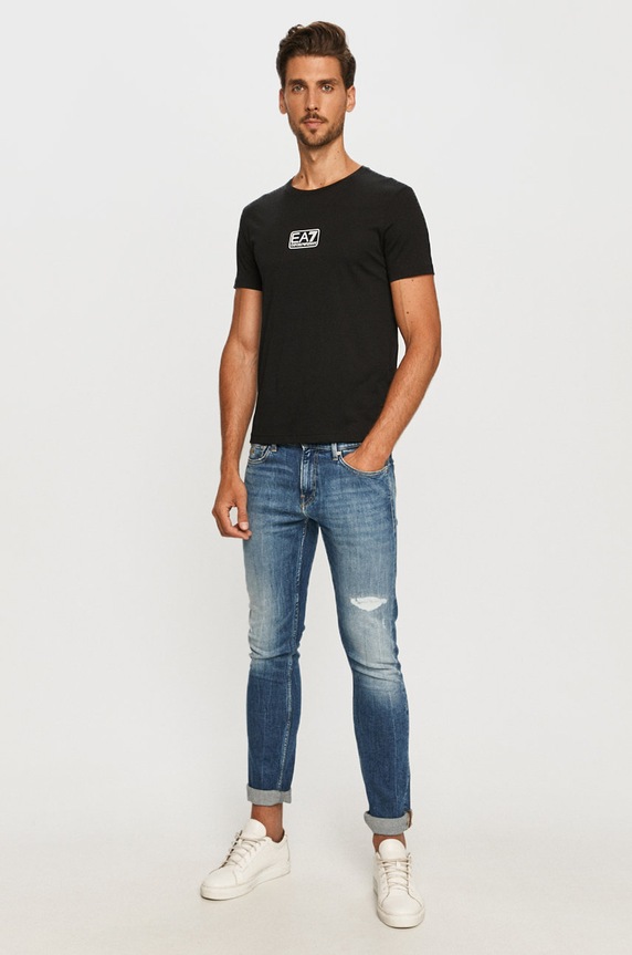 EA7 Emporio Armani - T-shirt 8NPT11.PJNQZ 8NPT11.PJNQZ czarny AA00