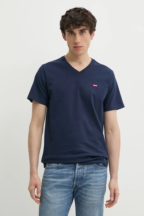 Levi's - Μπλουζάκι κανονικό σκούρο μπλε 85641.0002