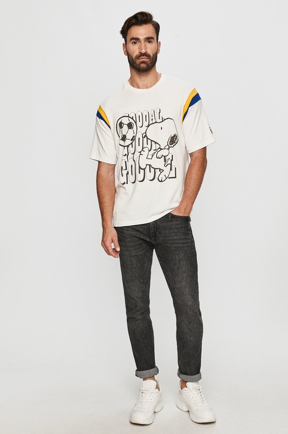 Levi's - T-shirt X Peanuts 23895.0003 biały AW20