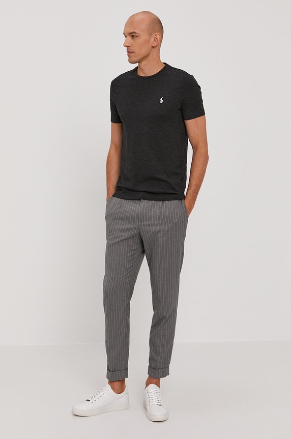 Μπλουζάκι Polo Ralph Lauren 710671438164 μαύρο AW24