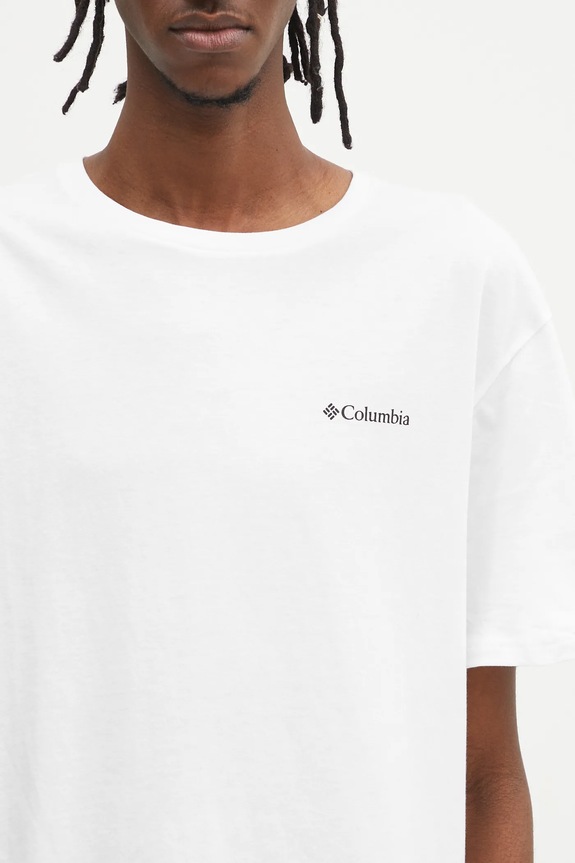 Columbia cotton t-shirt North Cascades white 1834041