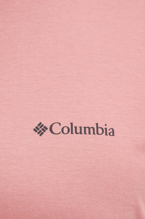 Columbia t-shirt bawełniany North Cascades różowy 1834041
