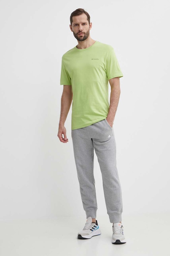 Columbia pamut póló North Cascades 1834041 zöld SS25