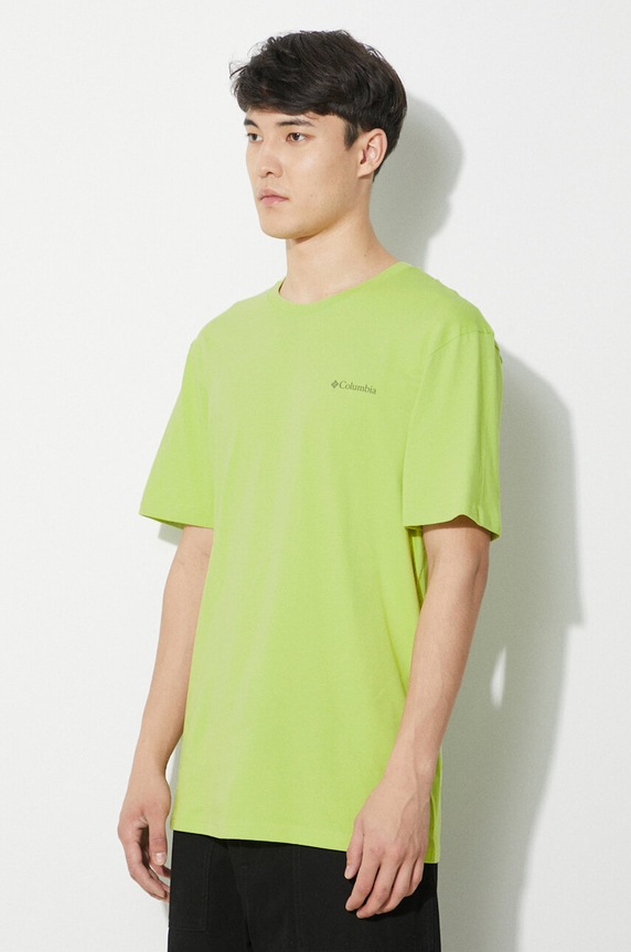 Columbia t-shirt bawełniany North Cascades 1834041 zielony