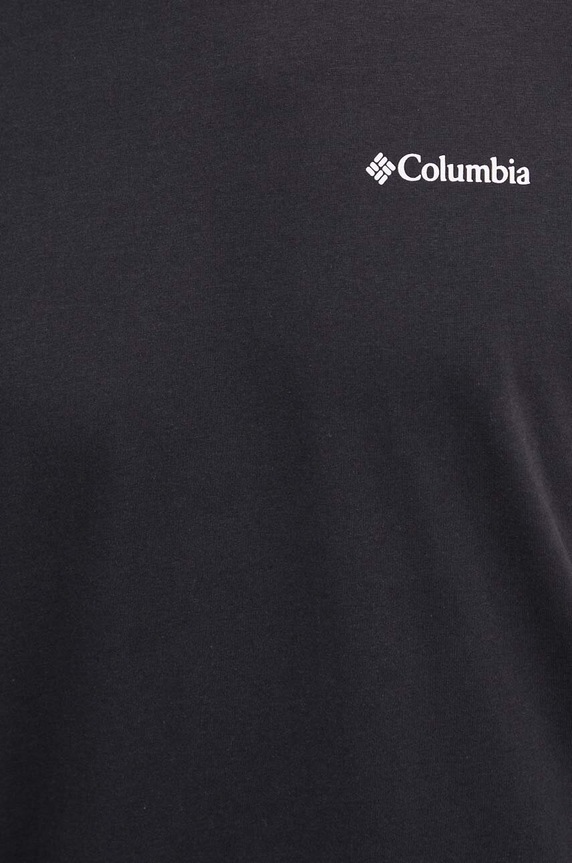 Βαμβακερό μπλουζάκι Columbia North Cascades 1834041 μαύρο