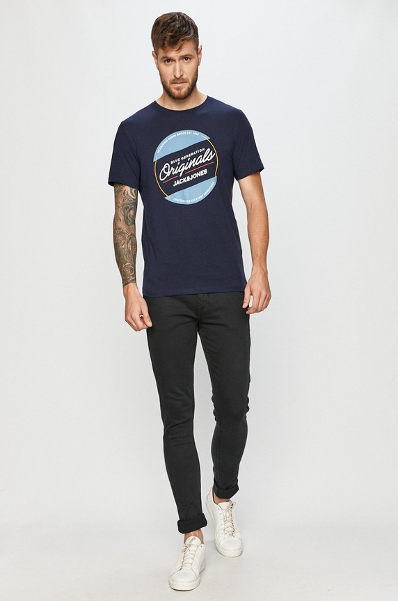 Jack & Jones - T-shirt 12176768 granatowy AA00