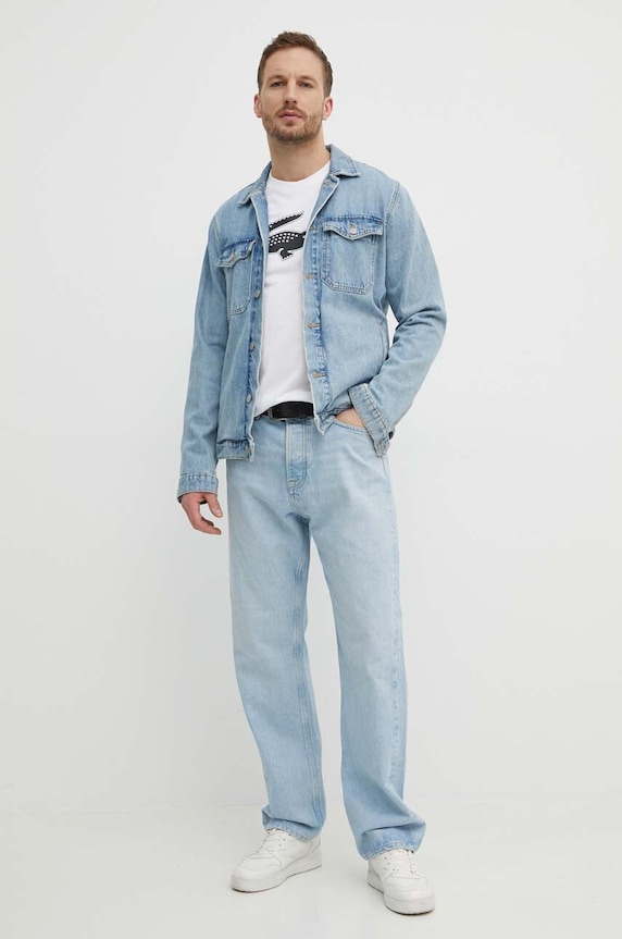 Μπλουζάκι Lacoste TH2042 μπεζ AW25