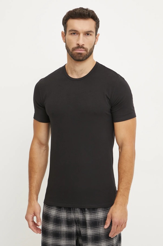 Calvin Klein Underwear - T-shirt (2-pack) z elastanem czarny 000NB1088A