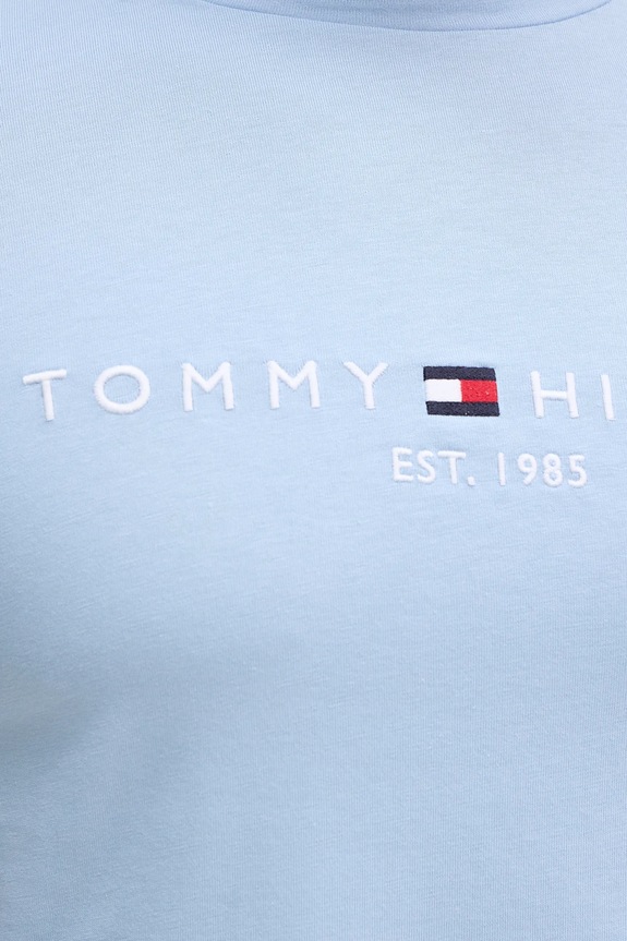 Βαμβακερό μπλουζάκι Tommy Hilfiger MW0MW11797 μπλε
