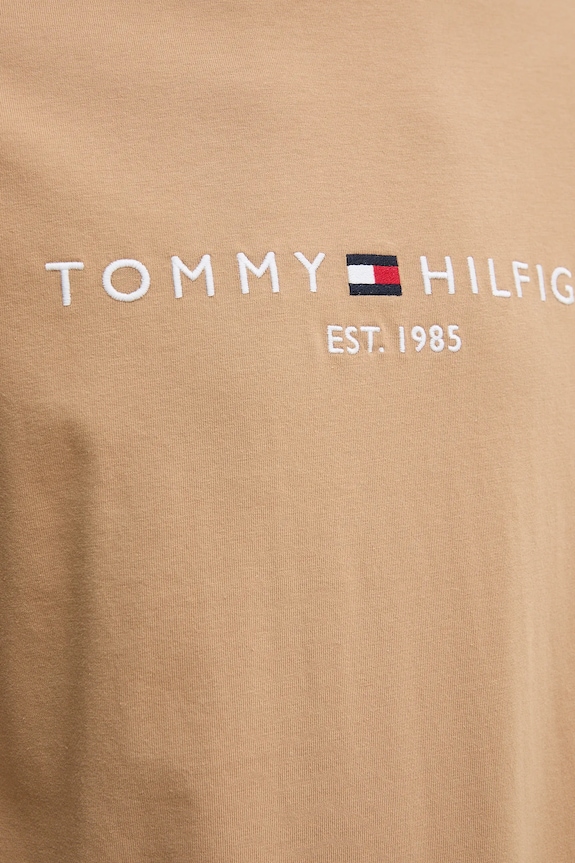 Tommy Hilfiger t-shirt bawełniany MW0MW11797 zielony