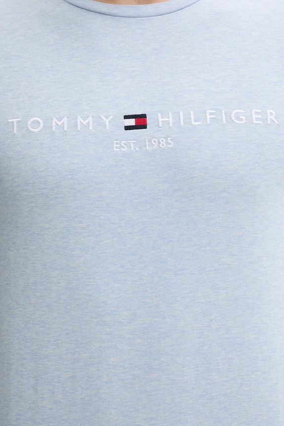 Bavlnené tričko Tommy Hilfiger modrá MW0MW11797