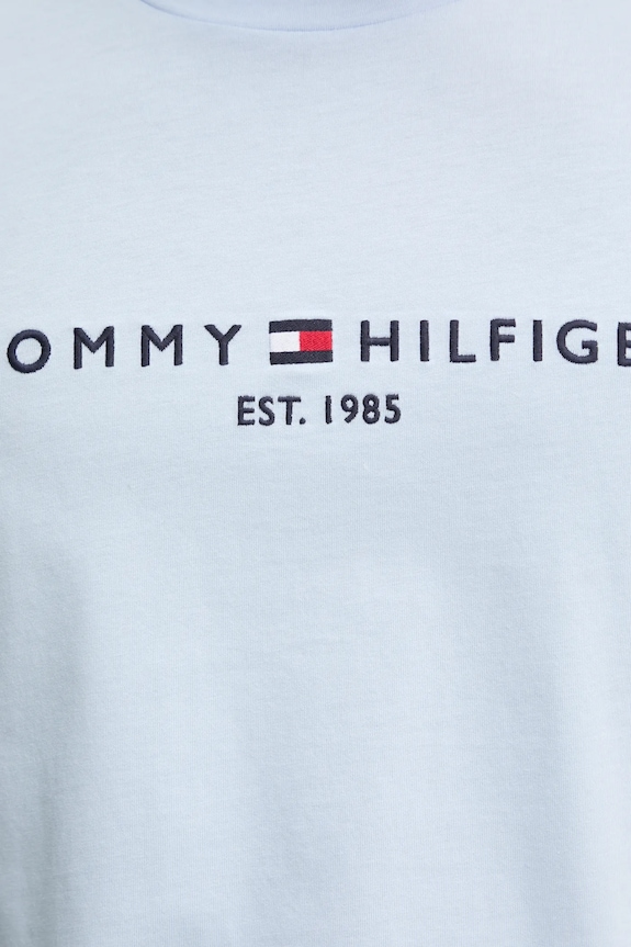 Tommy Hilfiger t-shirt bawełniany MW0MW11797 niebieski