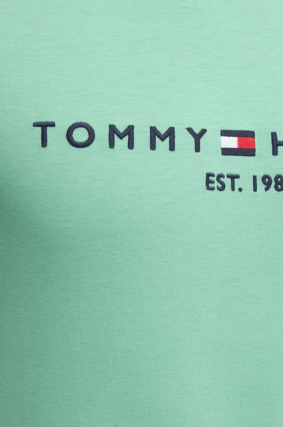 Bavlnené tričko Tommy Hilfiger MW0MW11797 zelená