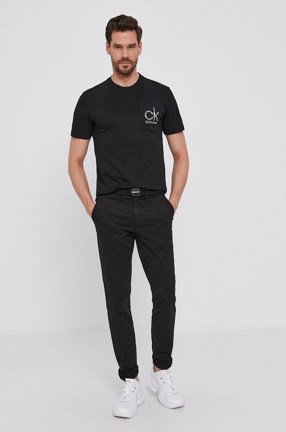 Calvin Klein T-shirt K10K106709.4891 czarny AW20