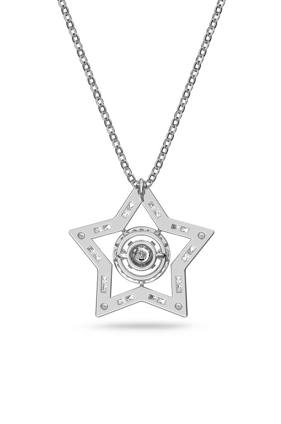 Náhrdelník Swarovski stříbrná 5617919