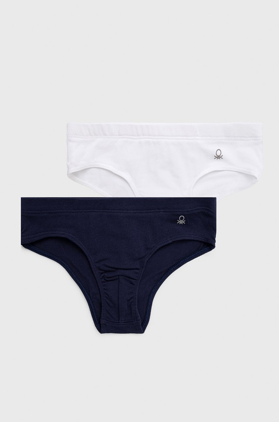 United Colors of Benetton slipy dziecięce 2-pack Planet friendly granatowy 3MC10S444