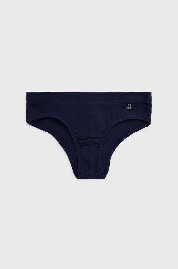 United Colors of Benetton slipy dziecięce 2-pack 3MC10S444 granatowy AA00