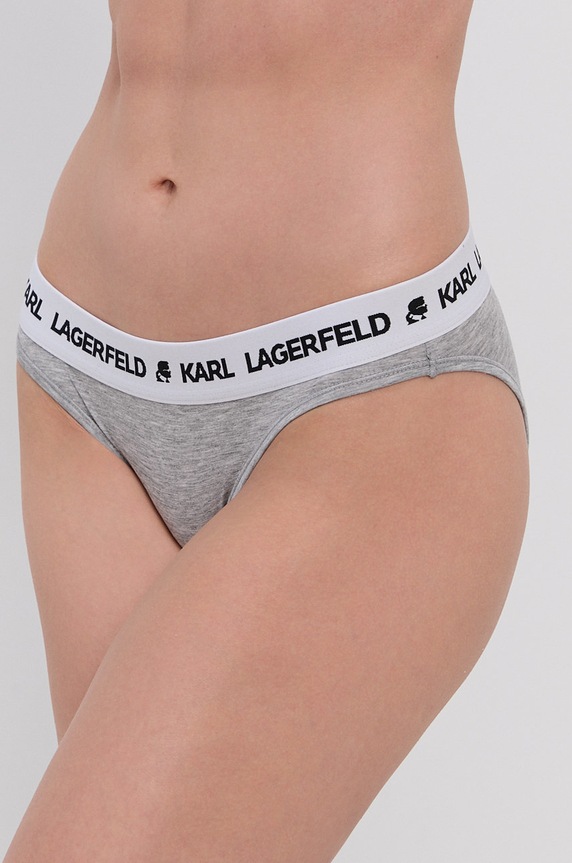 Karl Lagerfeld bugyi nyomtatásos szürke 211W2111