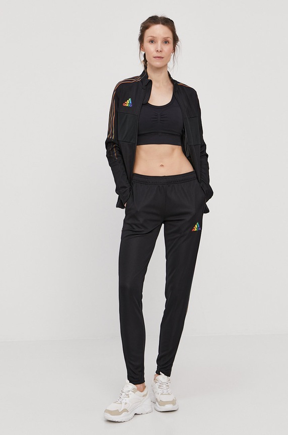 adidas Performance - Αθλητικό σουτιέν GL1013 μαύρο AW21