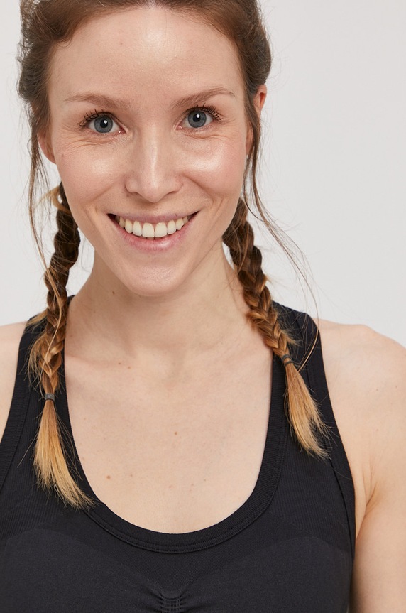 adidas Performance - Αθλητικό σουτιέν μαύρο GL1013