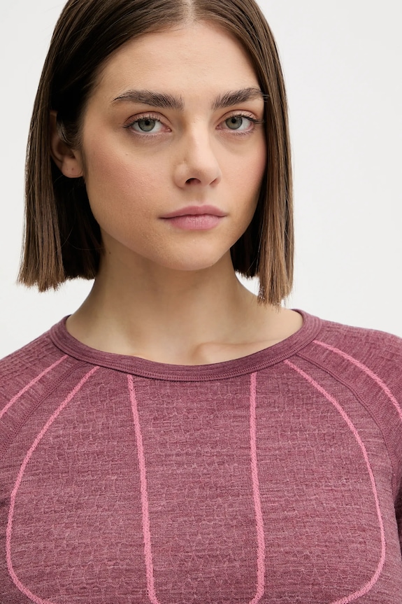 Viking lenjerie de corp functionala din lana 500.22.5757 burgundia