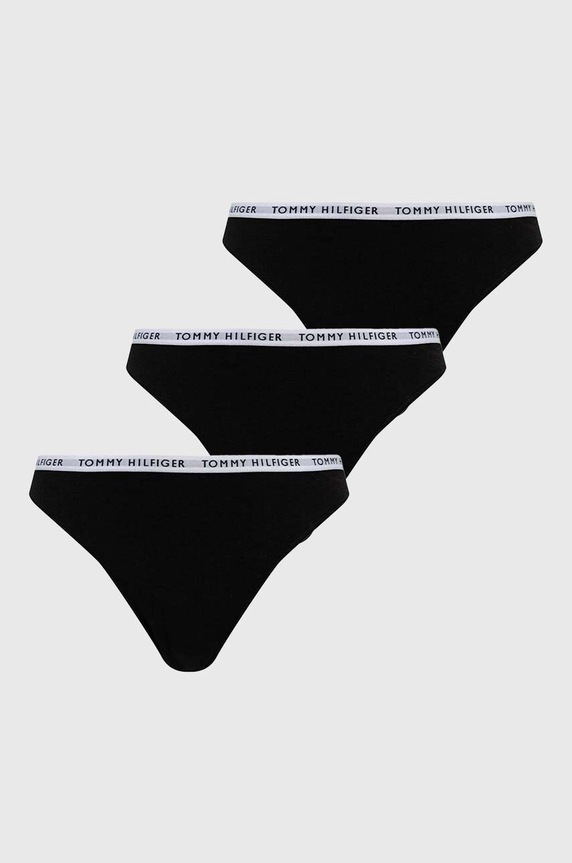 Tommy Hilfiger Figi (3-pack) dzianina czarny UW0UW02828.4890