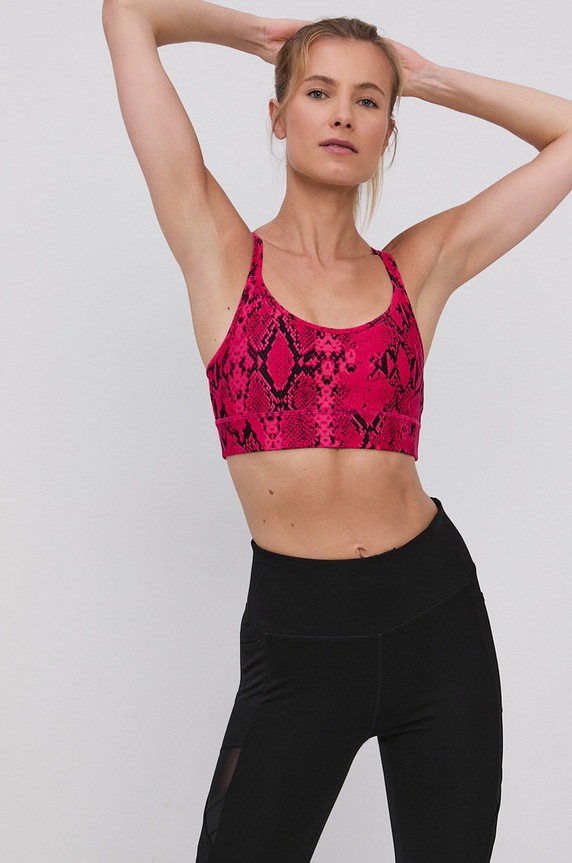 Dkny Biustonosz sportowy DP1T8170 bez fiszbinów różowy DP1T8170