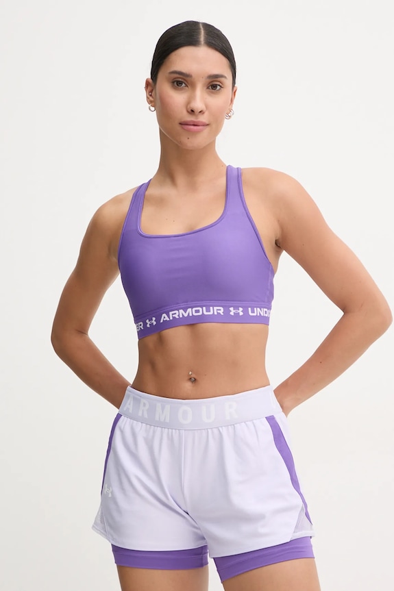 Under Armour reggiseno sportivo Crossback violetto 1361034