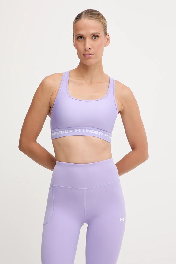 Športová podprsenka Under Armour Crossback bez kostíc fialová 1361034