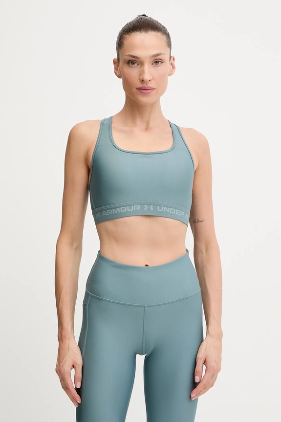 Under Armour sportovní podprsenka UA Crossback jemně vyztužené zelená 1361034