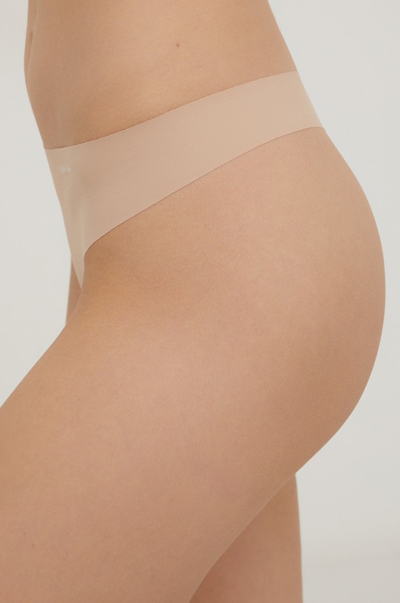 Odzież Calvin Klein Underwear Stringi 0000D3428E.4890 beżowy