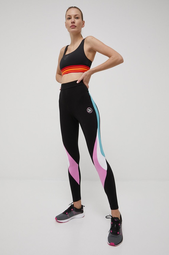 Športová podprsenka Puma Title Nine 532501 532501 čierna SS22