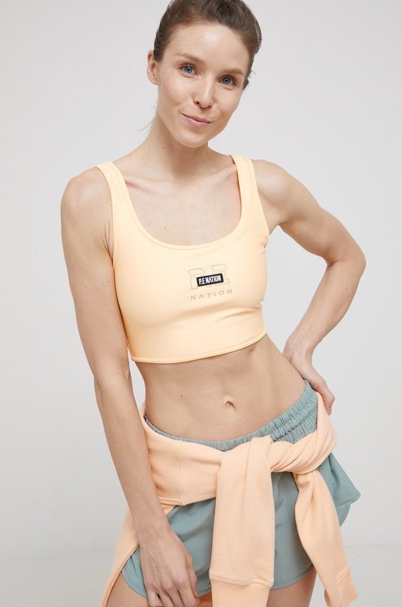 Αθλητικό σουτιέν P.E Nation μαλακό πορτοκαλί 21PE4C278