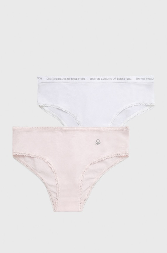 United Colors of Benetton Figi dziecięce (2-pack) Planet friendly różowy 3MC10S1BF