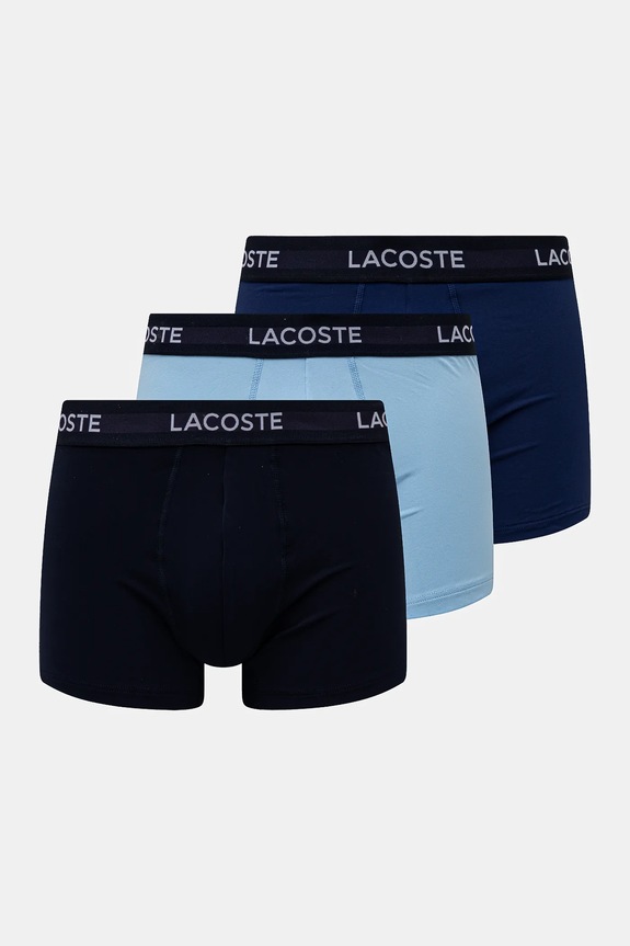Lacoste boxeri 3-pack boxeri albastru 5H9623