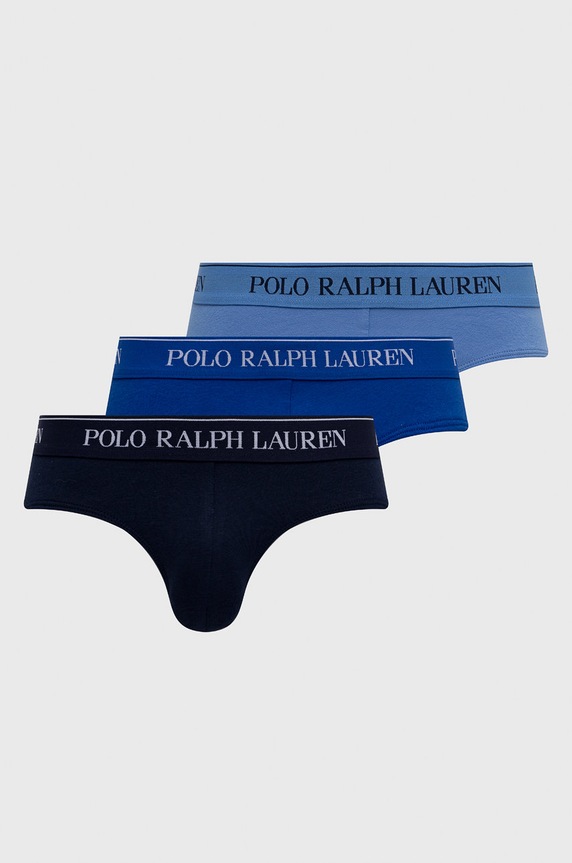 Σλιπ Polo Ralph Lauren πλεκτό ύφασμα σκούρο μπλε 714835884004