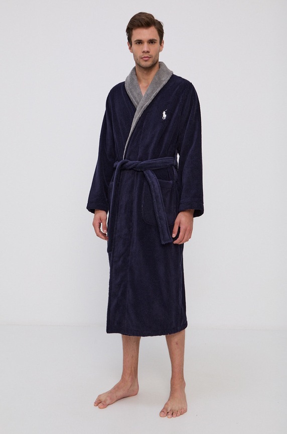 Polo Ralph Lauren accappatoio 714854533001 blu navy AW21