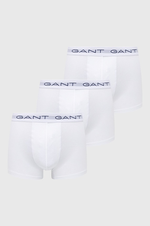 Boxerky Gant (3-pack) pletenina bílá 900003004