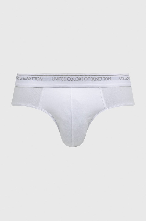 United Colors of Benetton alsónadrág nyomtatásos fehér 3OP82S18N.101
