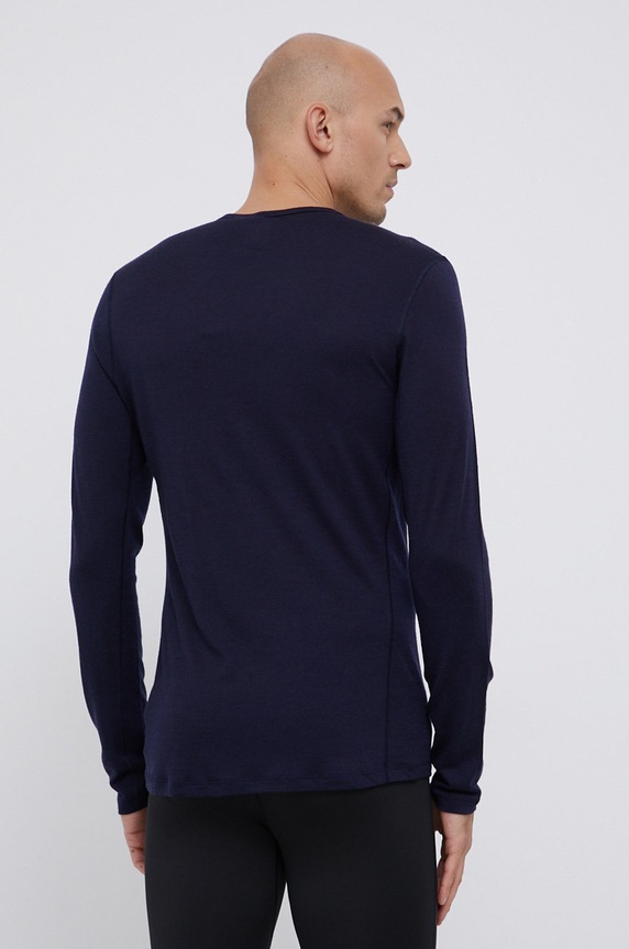 Icebreaker Longsleeve wełniany 200 Oasis LS Crewe IB1043654011 granatowy SS24